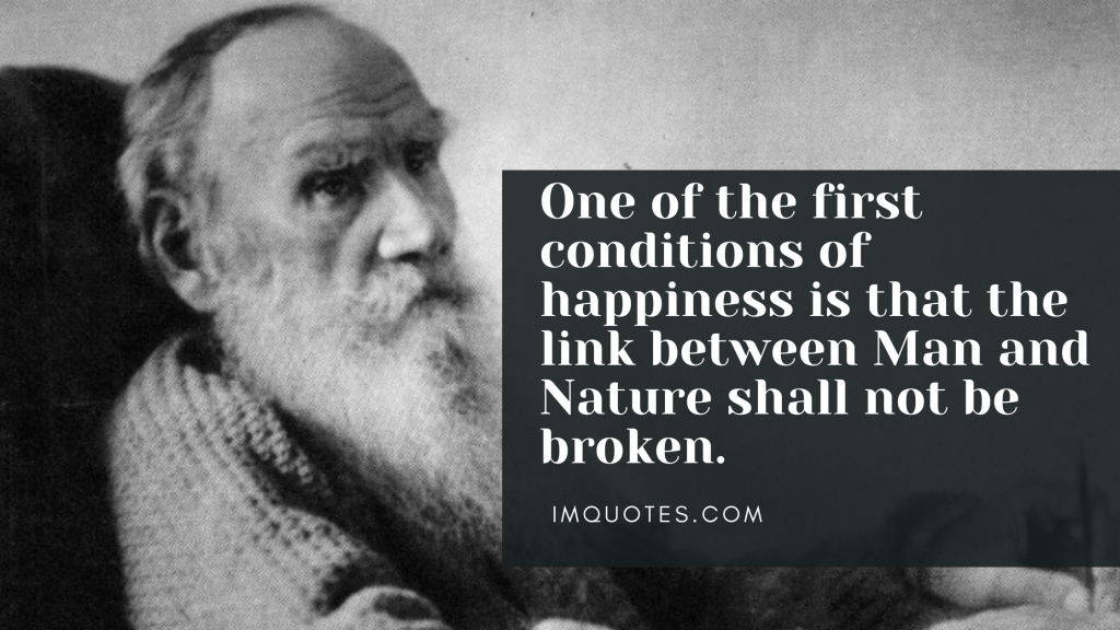 Beautiful Quotes On Nature and Human Nature By Leo Tolstoy