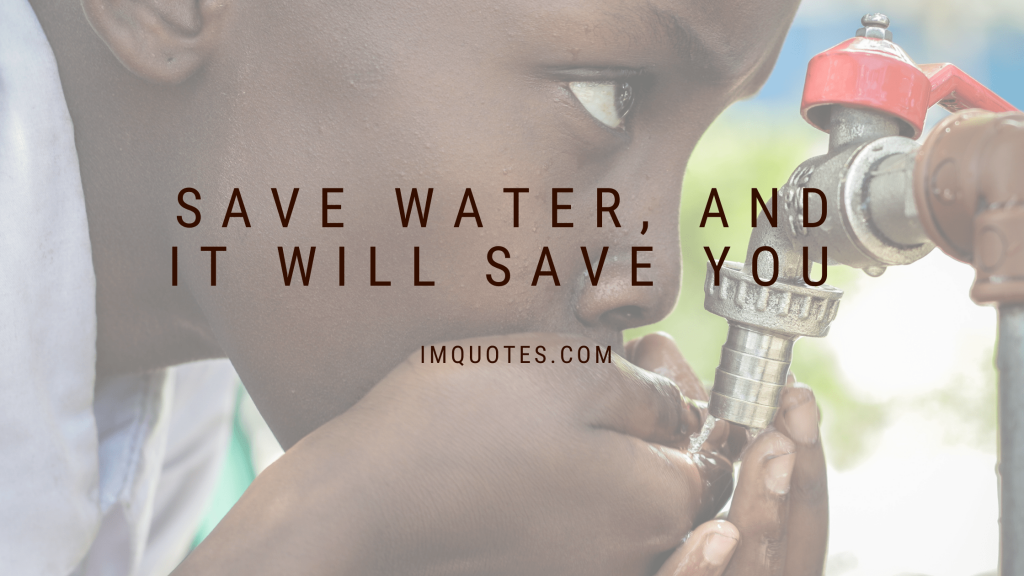 Some Save Water Quotes To Create Awareness