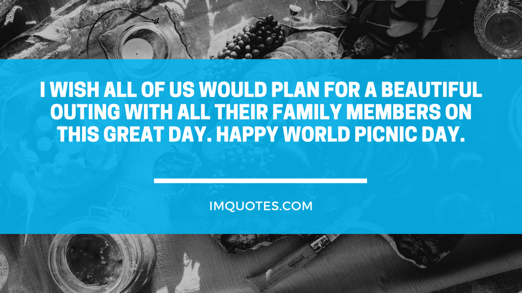Warm Messages on International Picnic Day