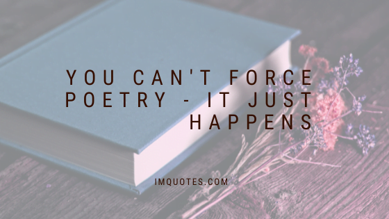 Quotes For Writing Poetry